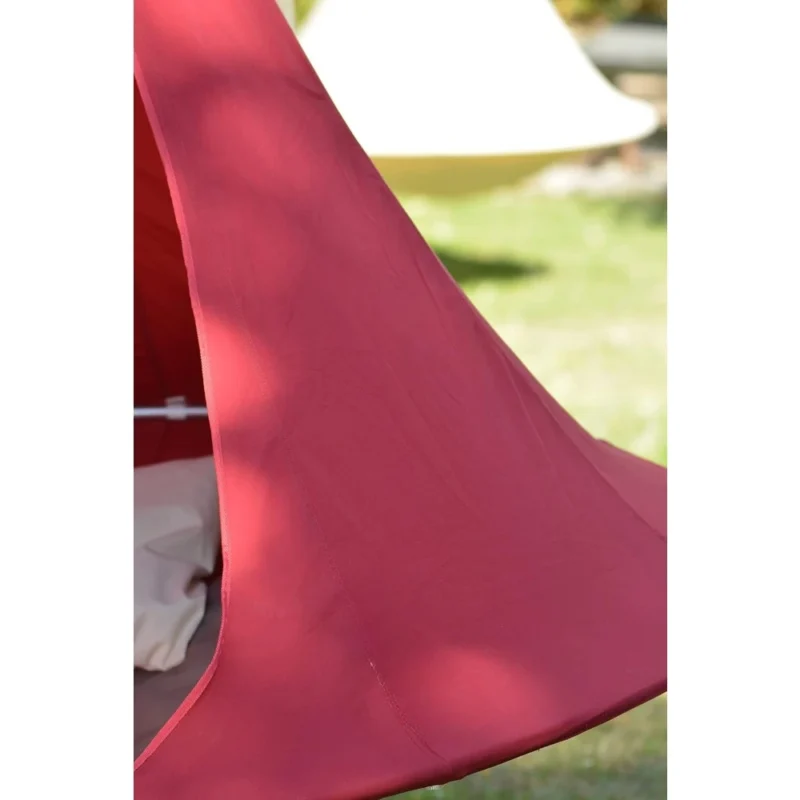 Double Hanging Pod Chair with Polyester Canvas - 440 lbs Capacity for Indoor & Outdoor - Image 3