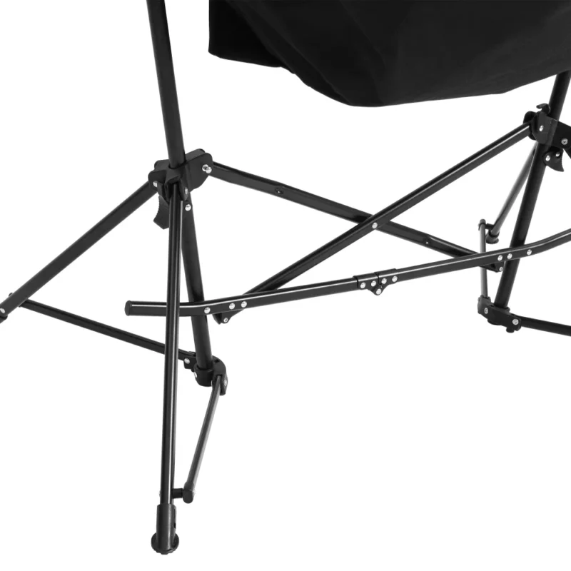 Portable Folding Camping Rocking Chair with Pillow and Cup Holder - 300 lbs Capacity for Outdoor Recreation - Image 4