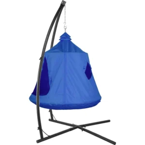 X-Shaped Hammock Swing Chair with Canopy - 330 lbs Capacity for Indoor & Outdoor